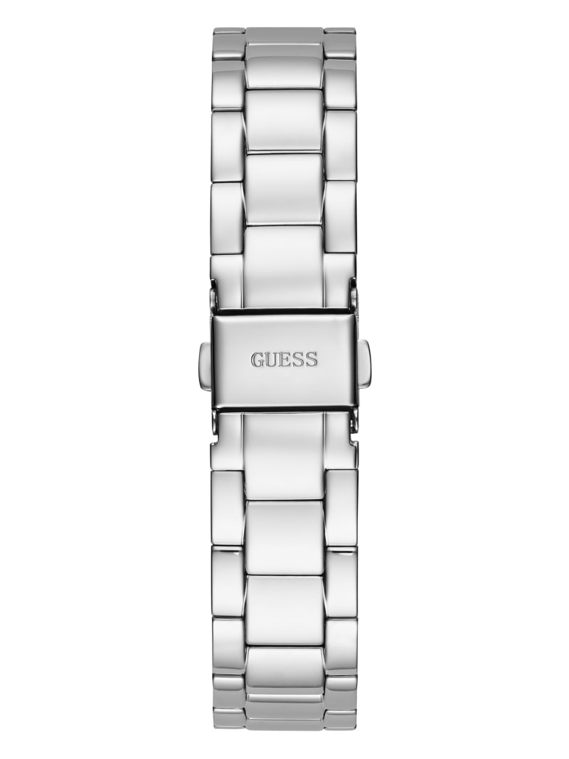 Silver Women's Guess Silver-Tone Analog Watches | 6359420-QZ