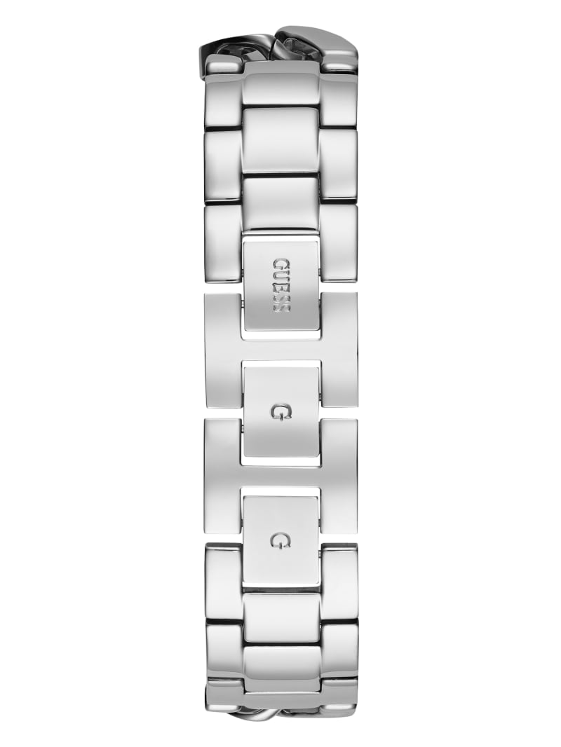 Silver Women's Guess Silver-Tone Analog Watches | 9587340-PU