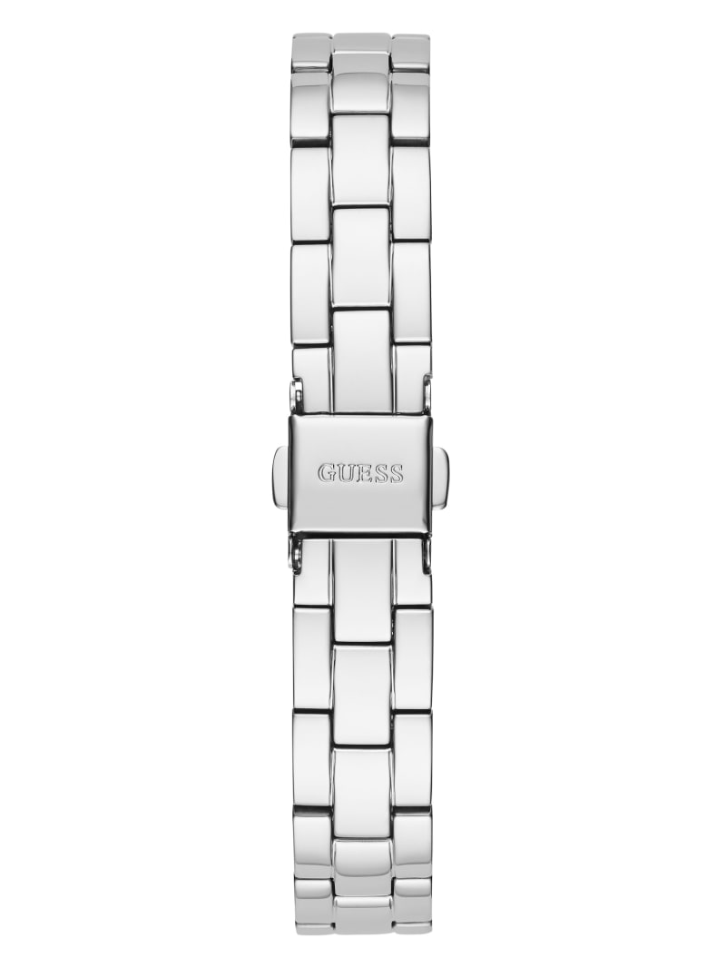 Silver Women's Guess Silver-Tone and Diamond Analog Watches | 9503427-ZR