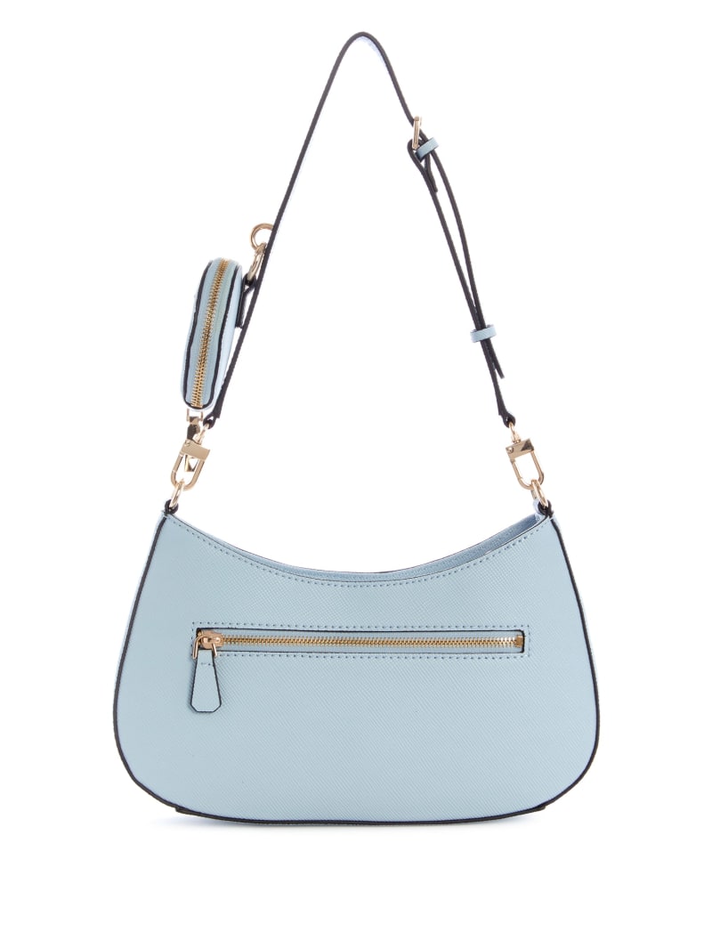 Turquoise Women's Guess Alexie Shoulder Bags | 1049832-IO