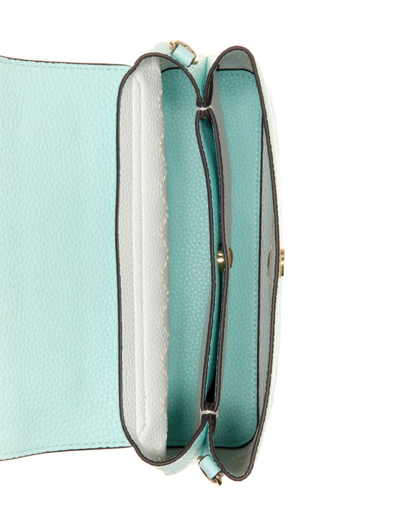 Turquoise Women's Guess Amara Handle Satchel Bags | 3059621-GV