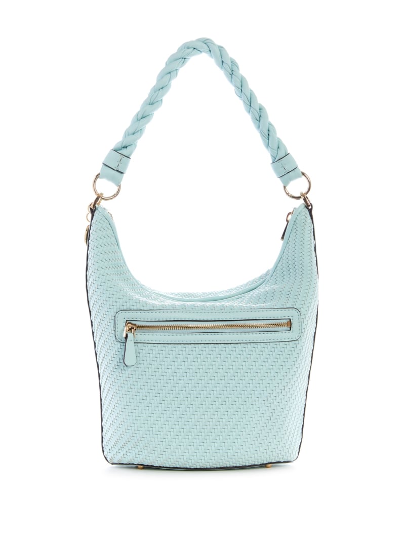 Turquoise Women's Guess Hassie Shoulder Bags | 8364529-XS