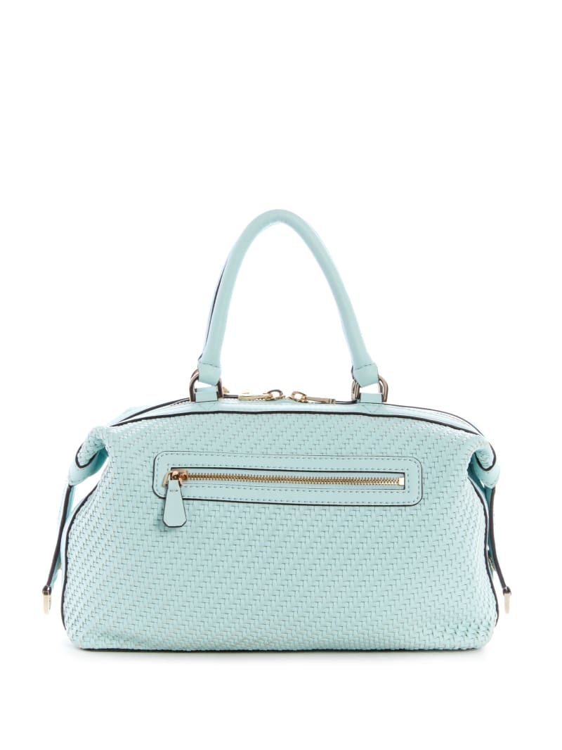 Turquoise Women's Guess Hassie Soho Satchel Bags | 9104275-HJ