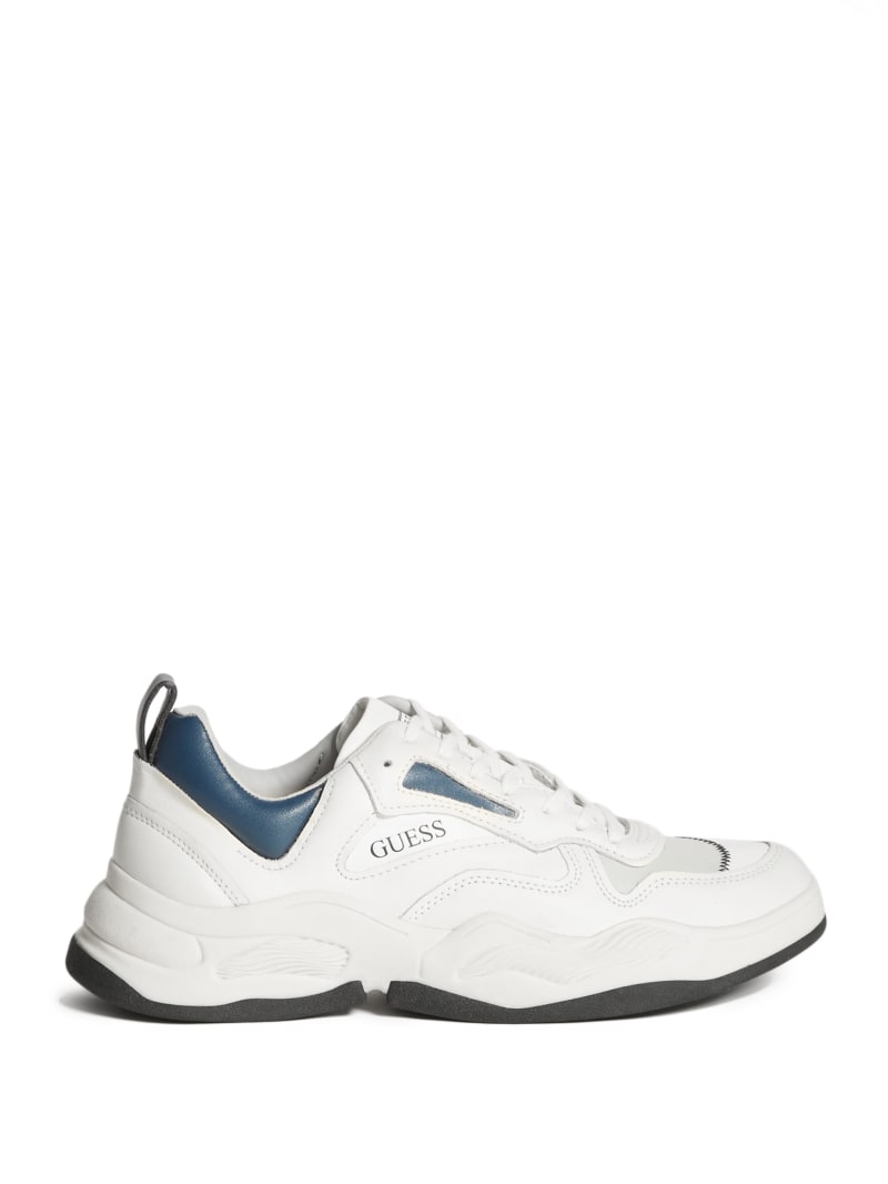 White Men's Guess Bassano Dad Sneakers | 8790624-DS