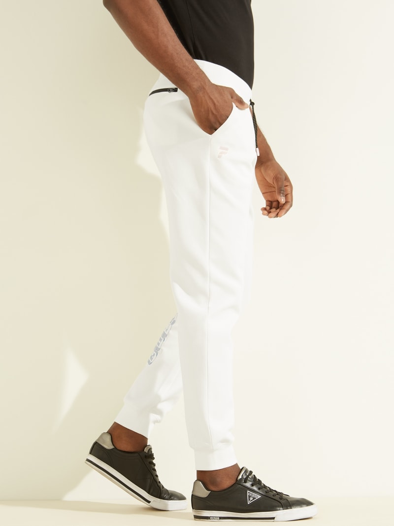 White Men's Guess Eco Zacherys Pants | 3874260-KM