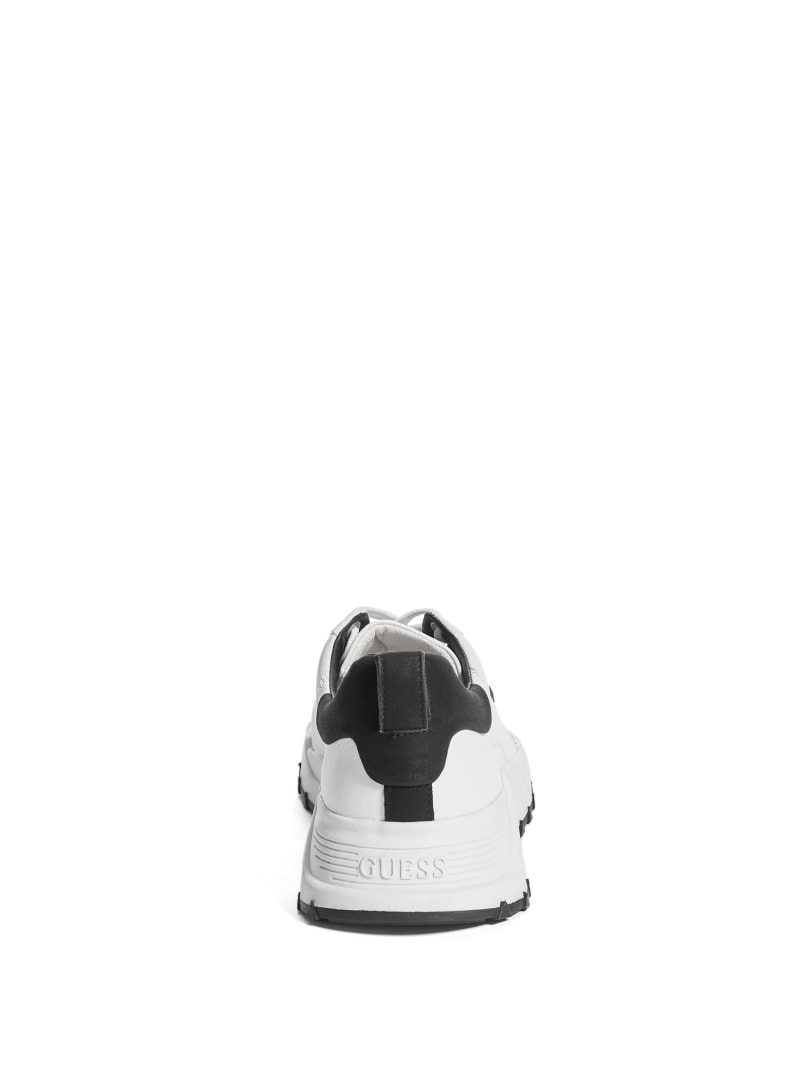 White Men's Guess Luca Sneakers | 8539471-IZ