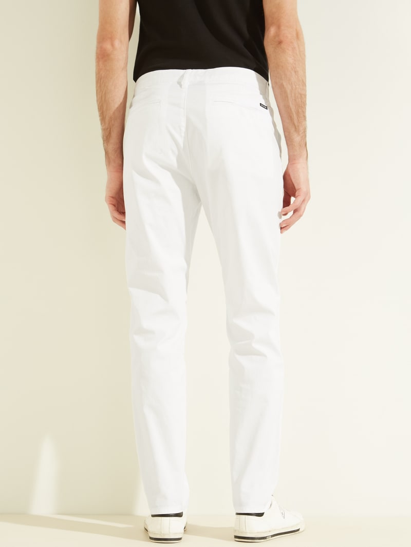 White Men's Guess Robert Canvass Pants | 2693847-QL