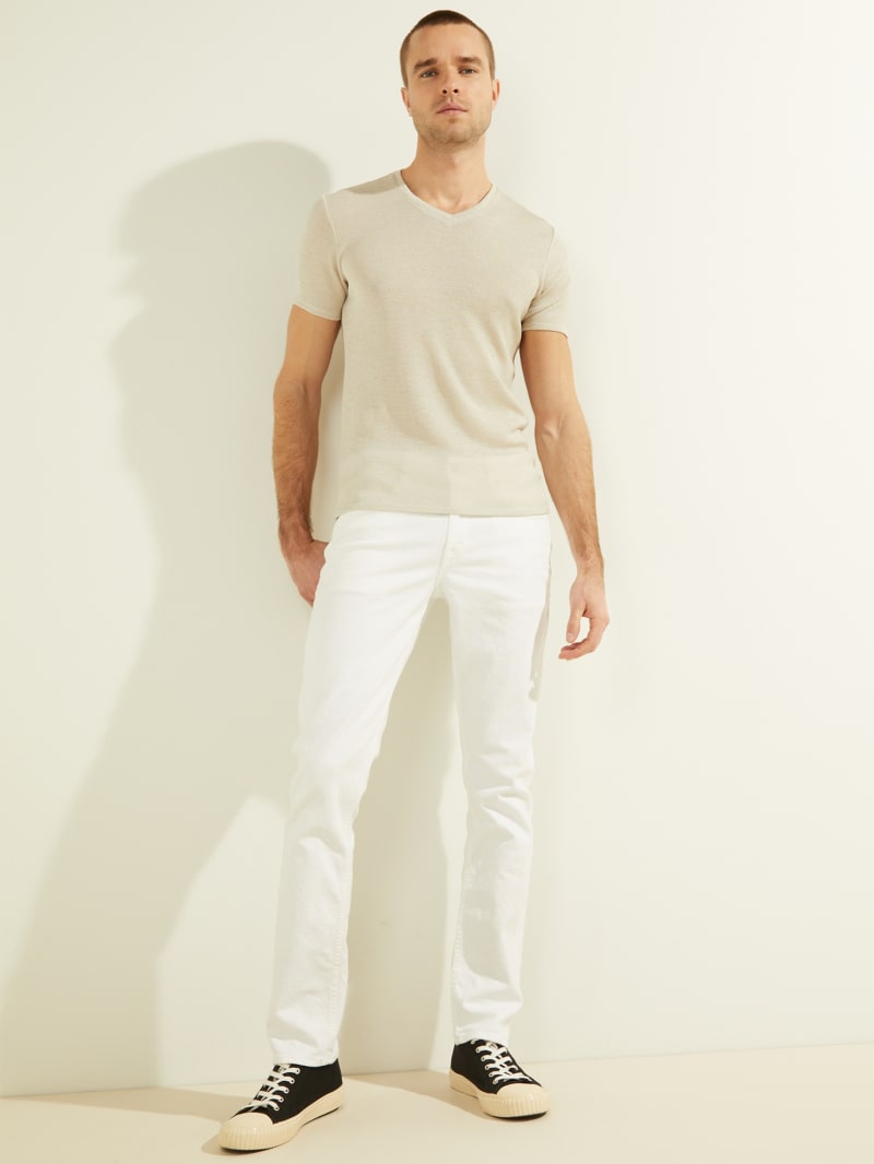 White Men's Guess Slim Tapered Pants | 3562708-YC