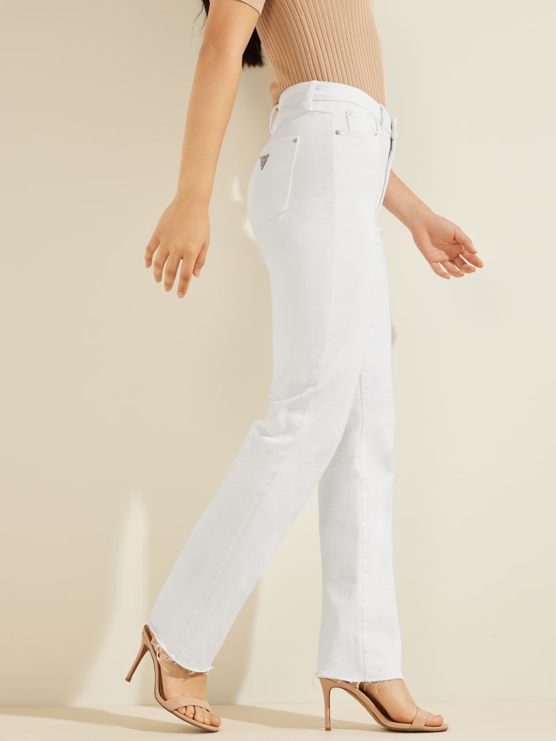 White Women's Guess 1981 Straight Pants | 7596814-CZ