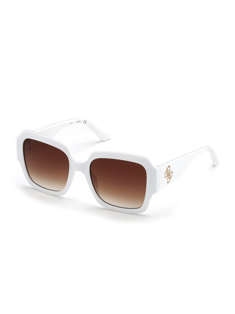 White Women's Guess Addison Butterfly Sunglasses | 7124068-GI