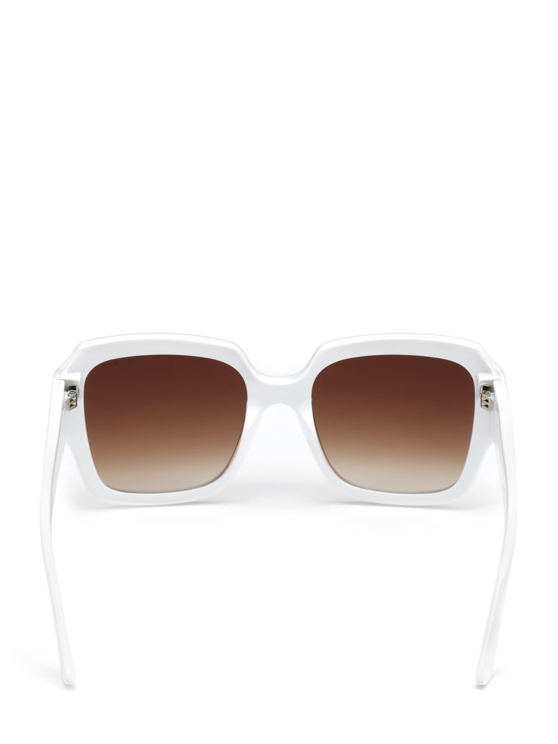 White Women's Guess Addison Butterfly Sunglasses | 7124068-GI