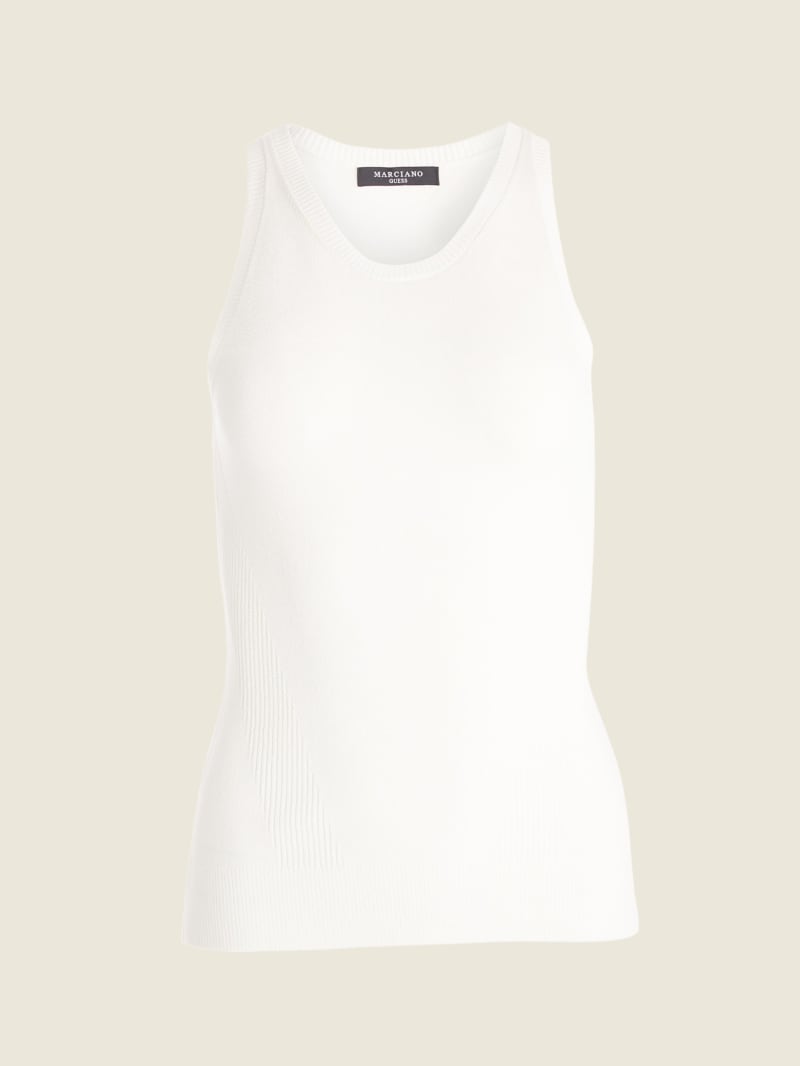 White Women's Guess Adley Tops | 1306759-IU