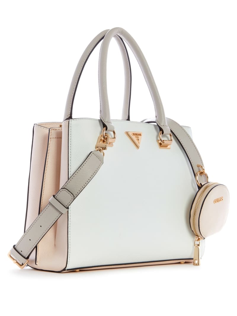 White Women's Guess Alexie Girlfriend Satchel Bags | 6471930-YK