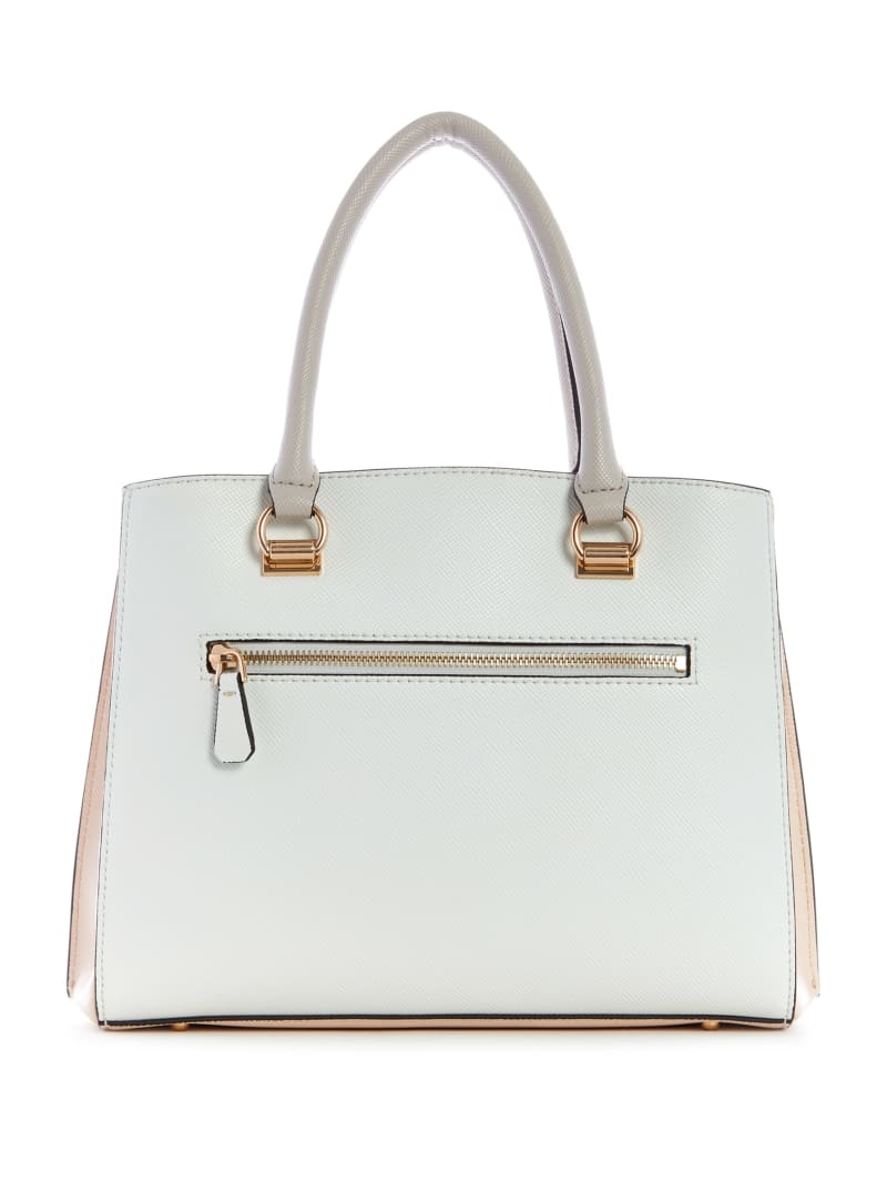 White Women's Guess Alexie Girlfriend Satchel Bags | 6471930-YK