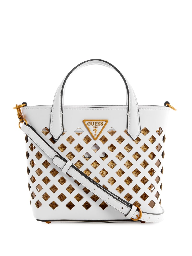 White Women's Guess Aqua Mini Bag | 9381057-QN