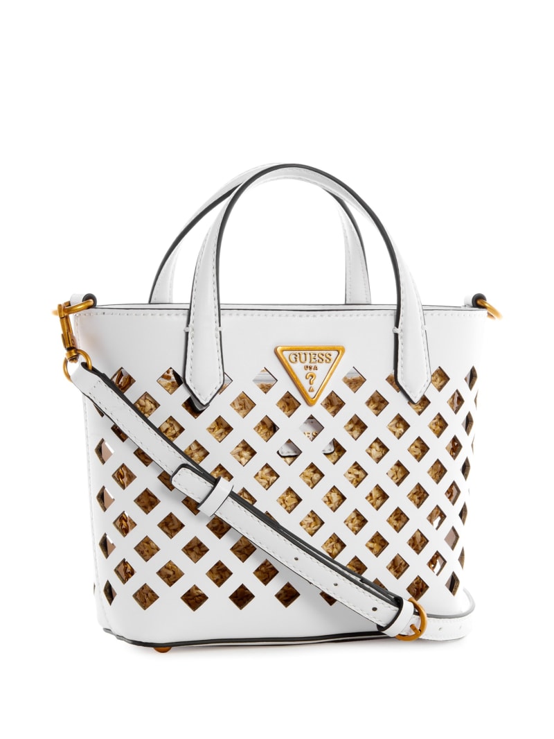 White Women's Guess Aqua Mini Bag | 9381057-QN