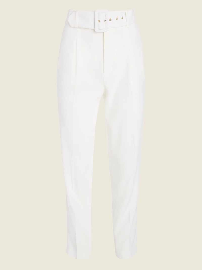 White Women's Guess Atlas Pants | 0134857-CS