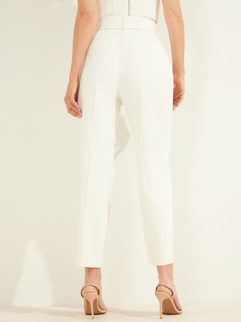 White Women's Guess Atlas Pants | 0134857-CS