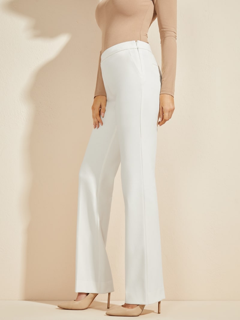 White Women's Guess Brigitte Pants | 0843196-BF