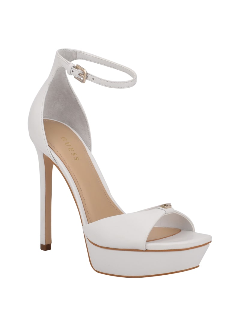 White Women\'s Guess Ellsyn Platform Stiletto Heels | 5961782-SV