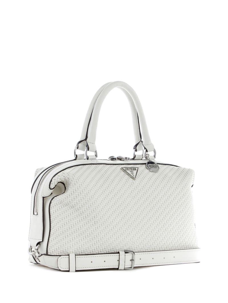 White Women's Guess Hassie Satchel Bags | 0913876-ZO