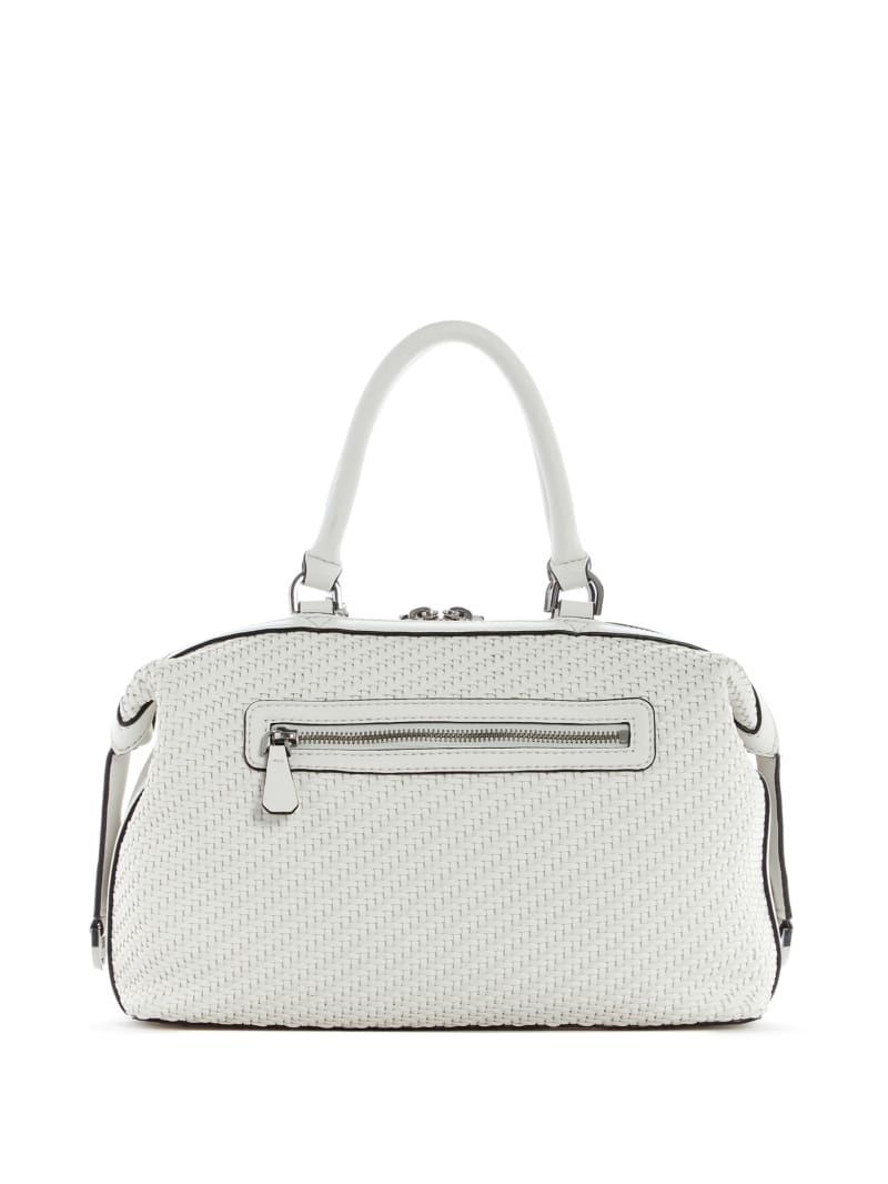 White Women's Guess Hassie Satchel Bags | 0913876-ZO