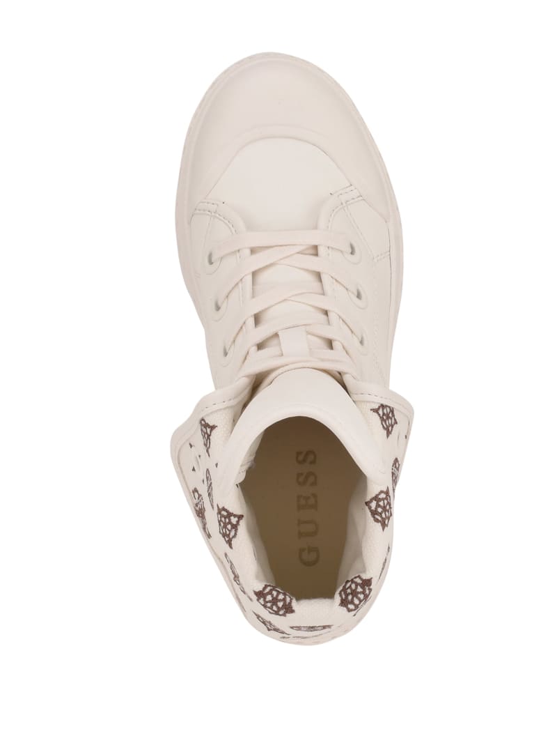 White Women's Guess Horlo Chunky High-Top Sneakers | 8146957-QK