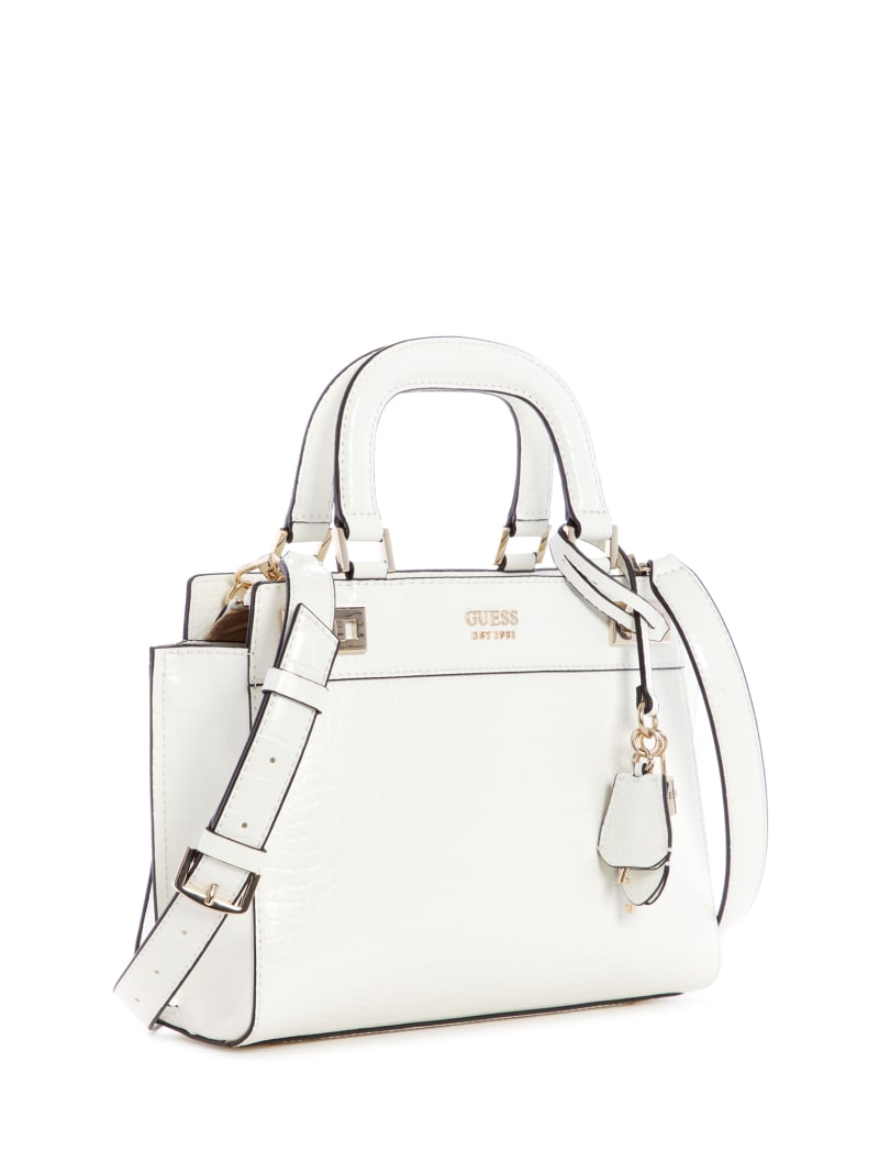 White Women's Guess Katey Girlfriend Satchel Bags | 9807516-PA