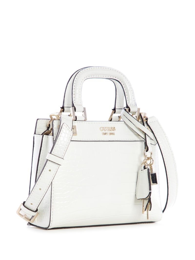 White Women's Guess Katey Satchel Bags | 3210765-KB