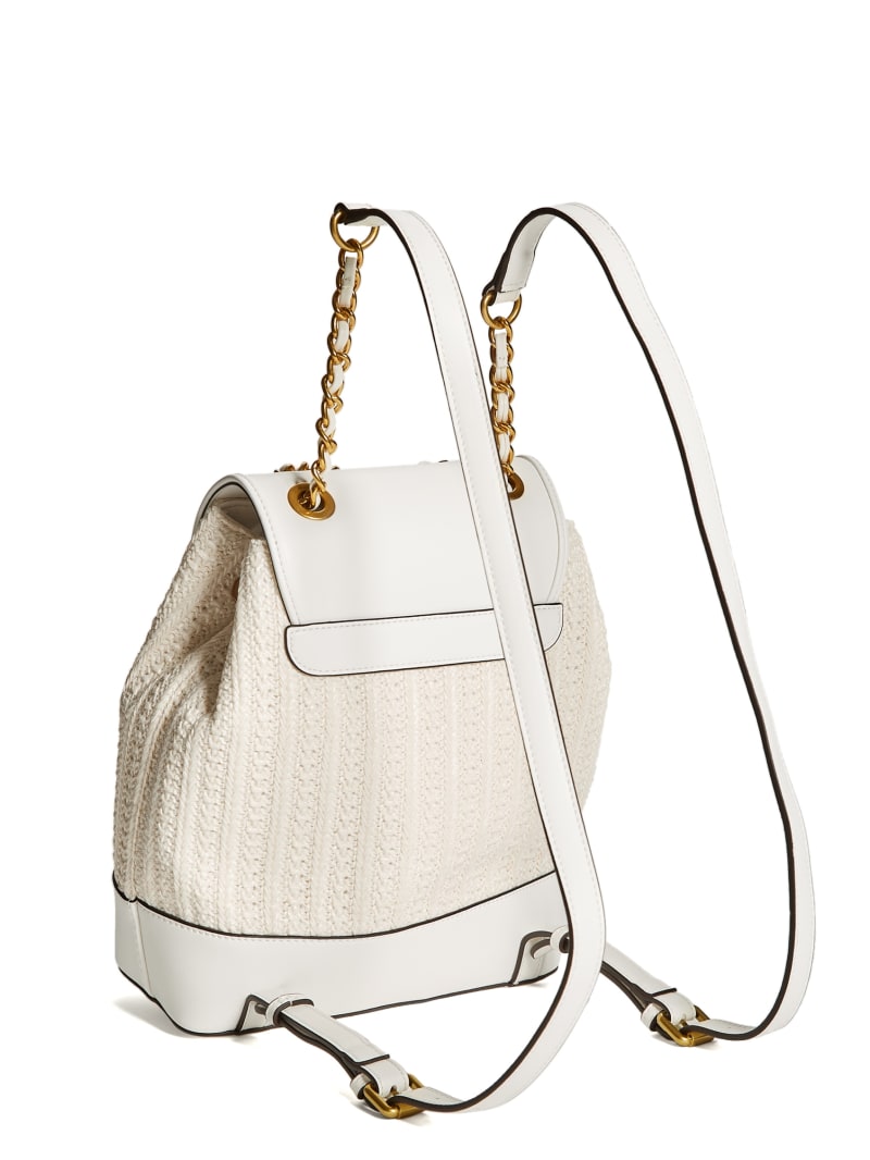 White Women's Guess Kimi Backpacks | 8965034-OY