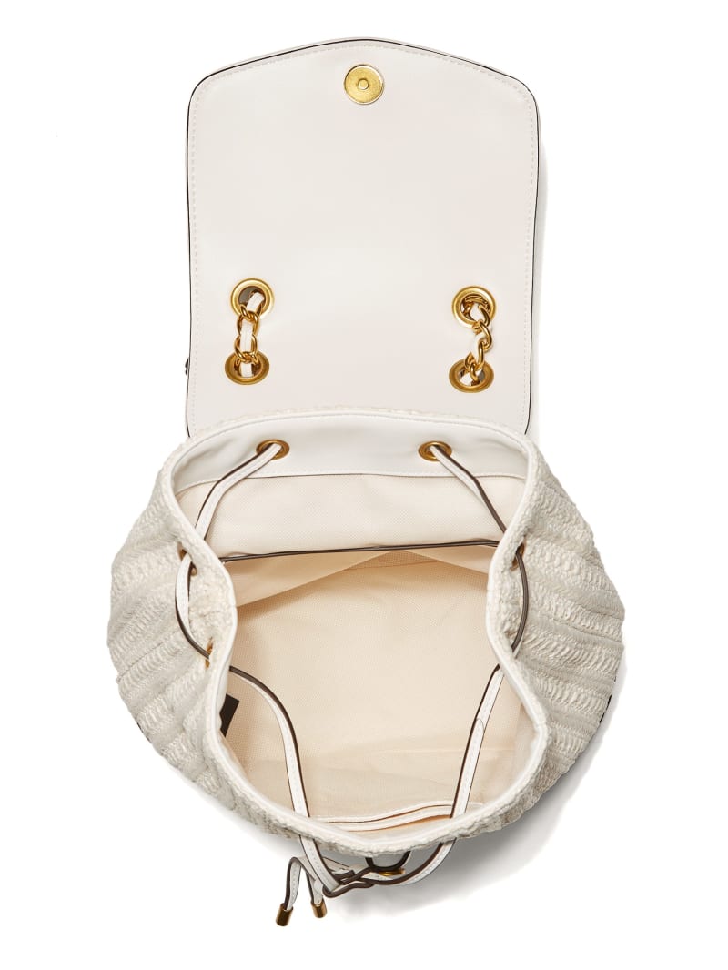 White Women's Guess Kimi Backpacks | 8965034-OY