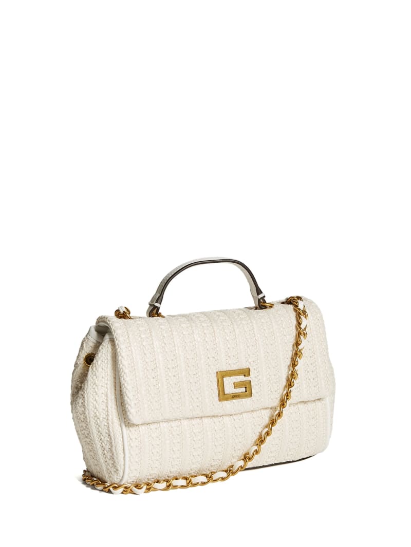 White Women's Guess Kimi Small Convertible Crossbody Bags | 2807319-HU