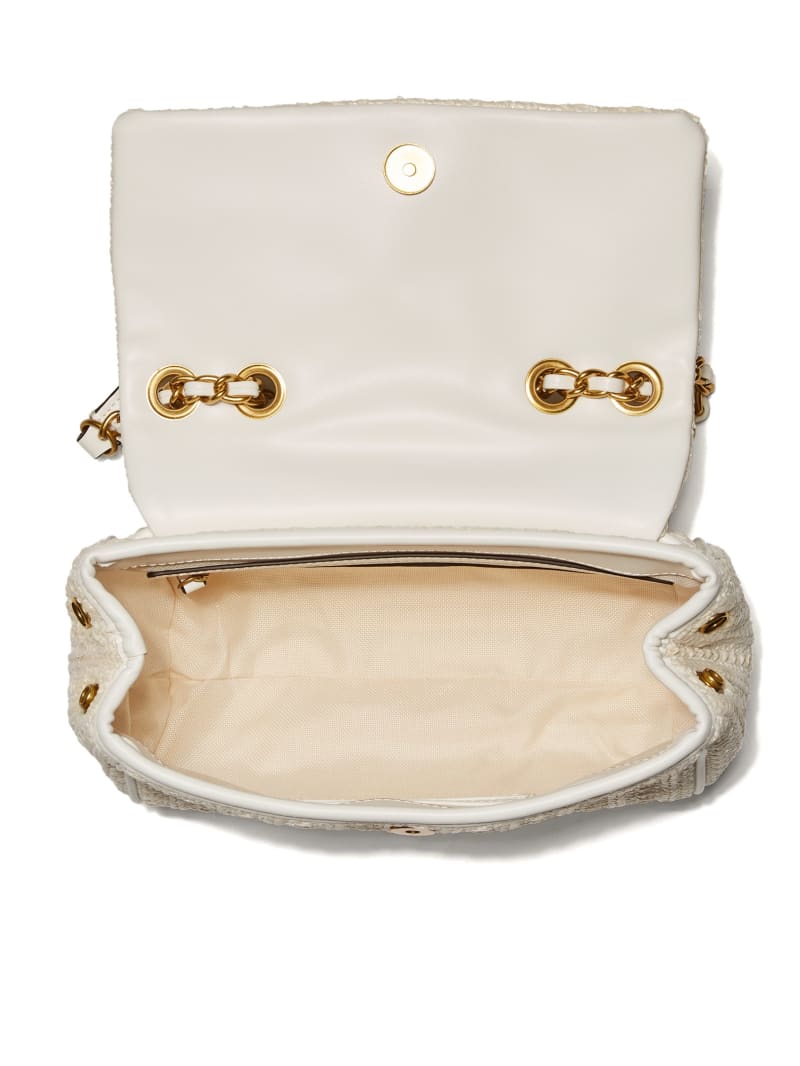 White Women's Guess Kimi Small Convertible Crossbody Bags | 2807319-HU