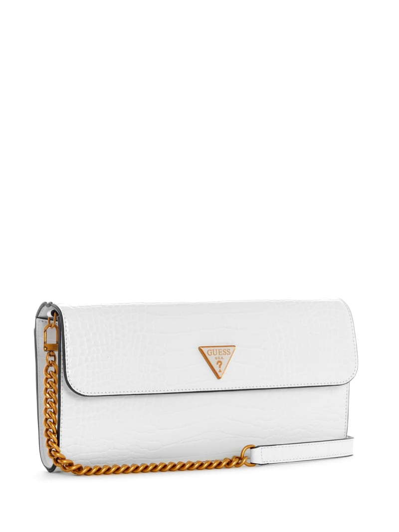 White Women's Guess Kyla Clutch Crossbody Bags | 3479162-LP