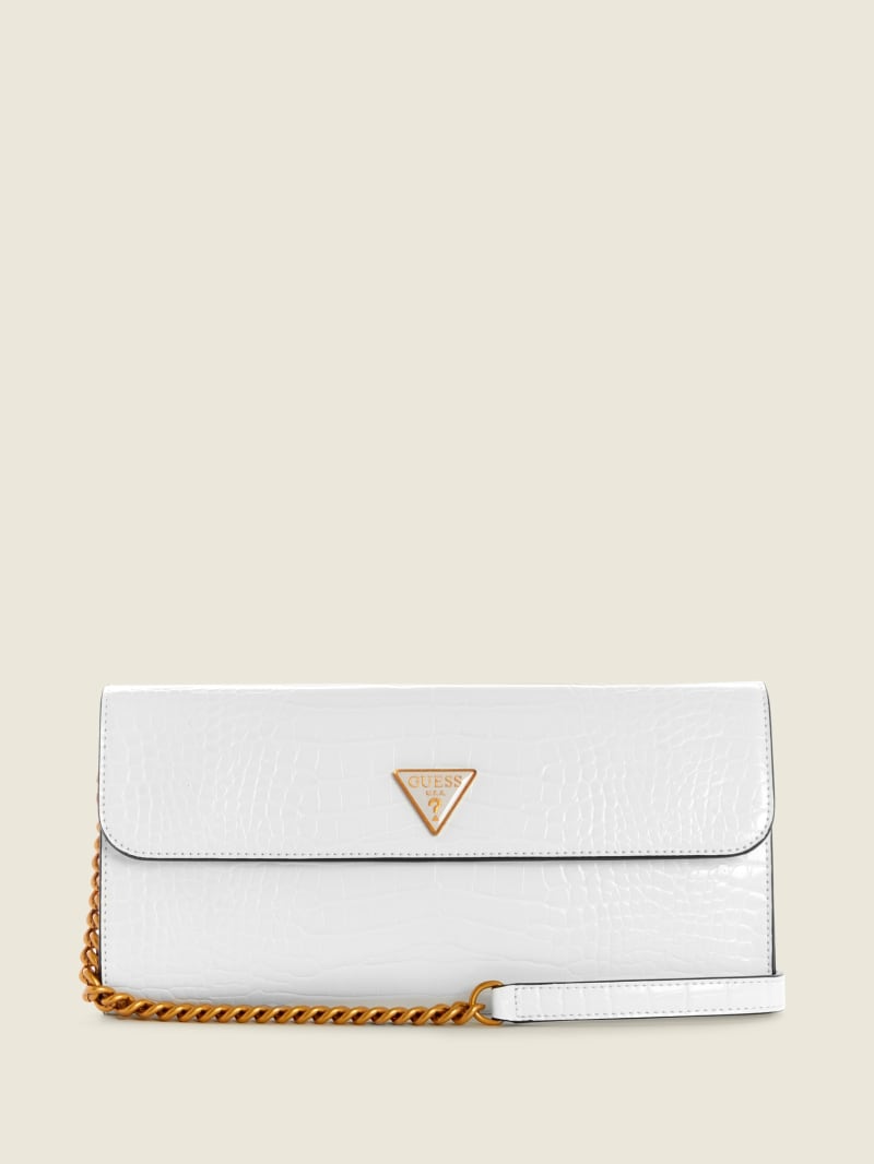 White Women\'s Guess Kyla Clutch Crossbody Bags | 3479162-LP