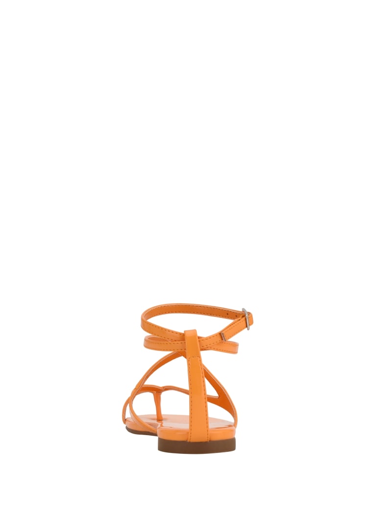 White Women's Guess Nalanie Strappy Sandals | 7295136-NK