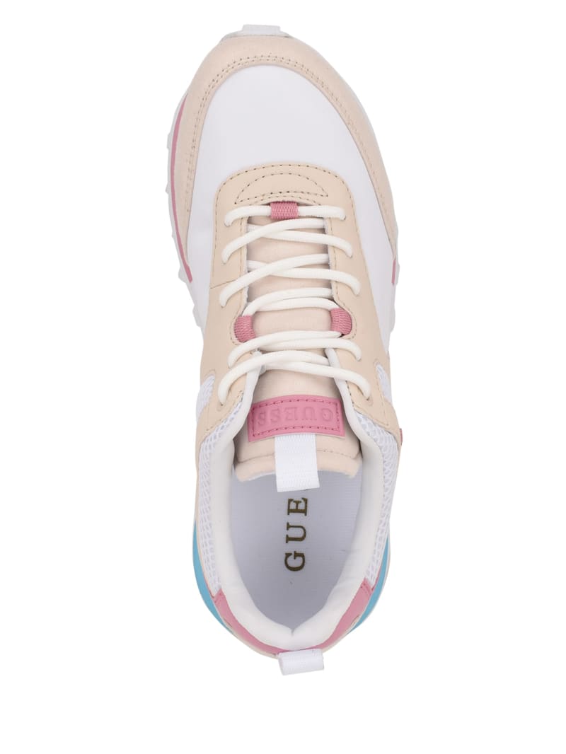 White Women's Guess Selvie Sneakers | 6589140-GE