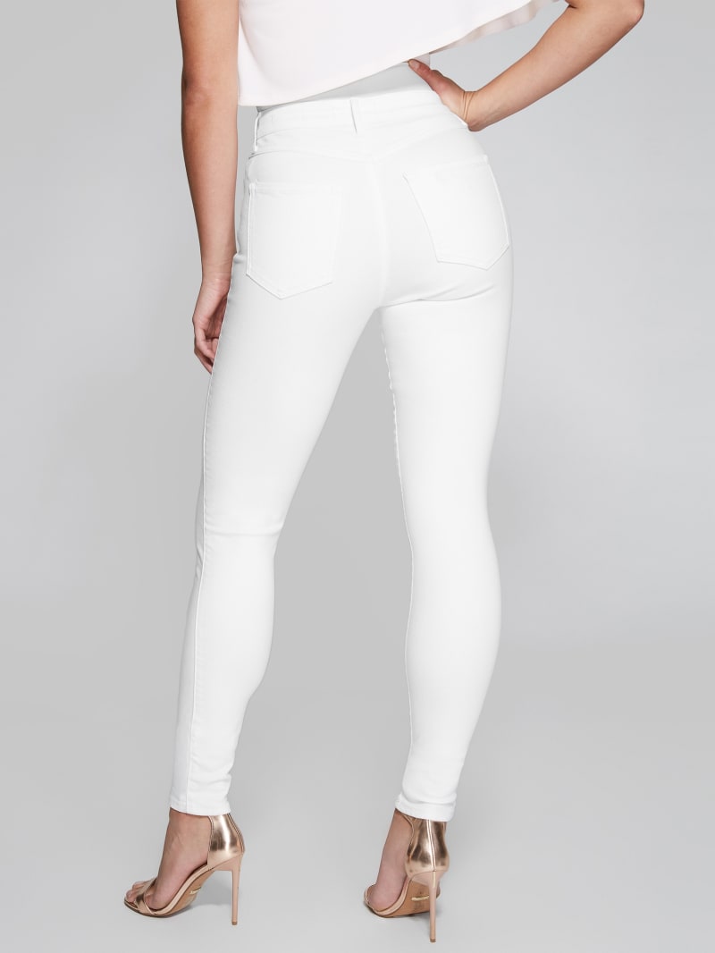 White Women's Guess Stiletto No. 97 Skinny Pants | 4852710-QW