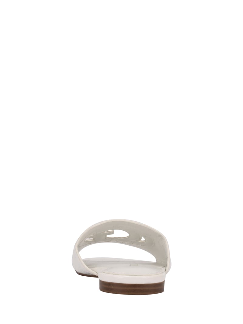 White Women's Guess Tashia Logo Slides | 4618357-IW