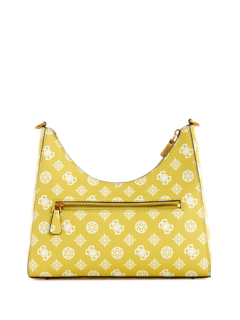 Yellow Women's Guess Centre Stage Hobo Shoulder Bags | 7406532-HW