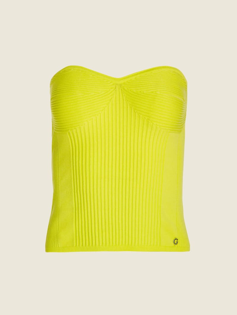 Yellow Women's Guess Eco Selina Tube Tops | 4138270-DQ