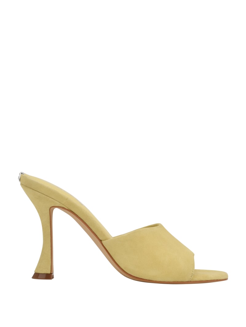 Yellow Women's Guess Hambree Suede Heels | 0571482-AR