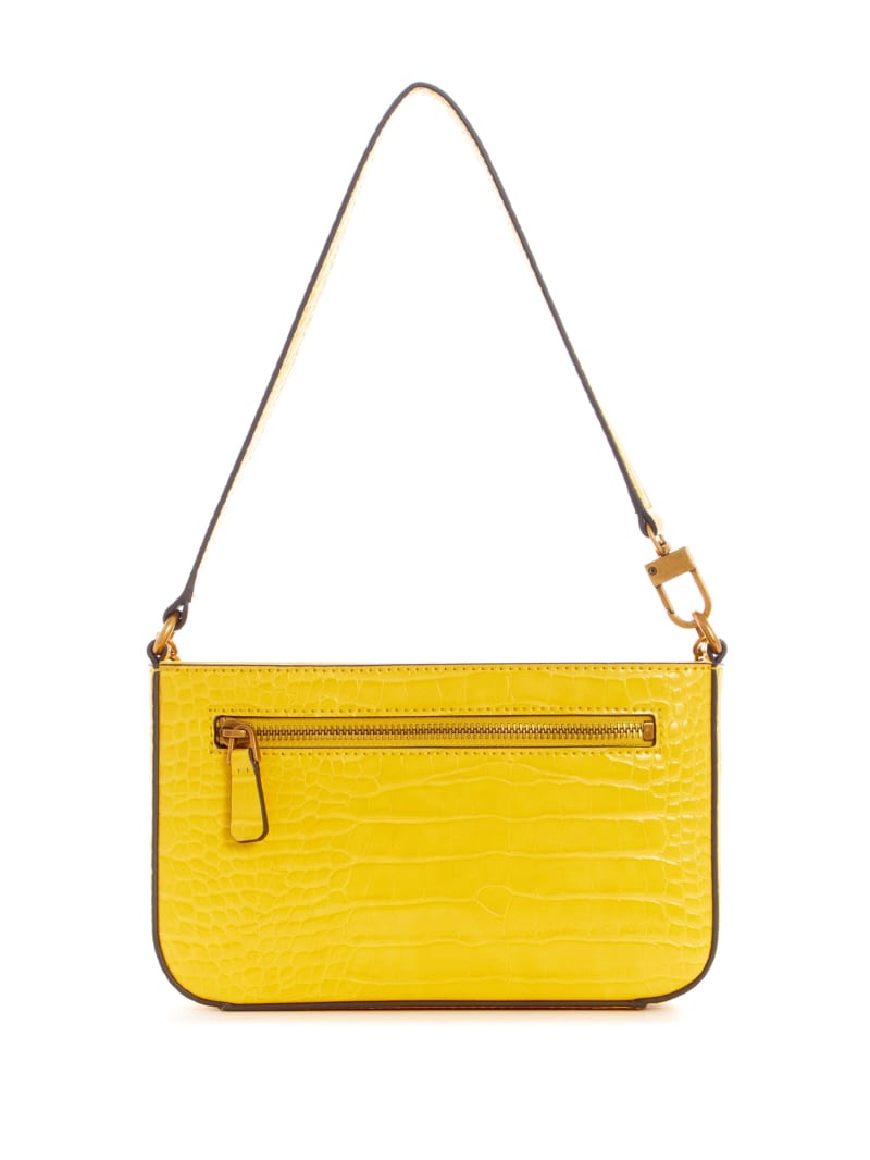 Yellow Women's Guess Katey Croc Mini Bag | 2734801-DT