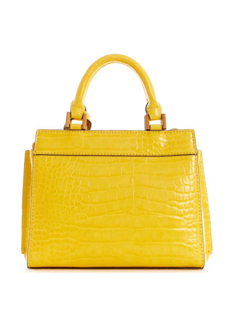 Yellow Women's Guess Katie Croc Satchel Bags | 0487915-PK