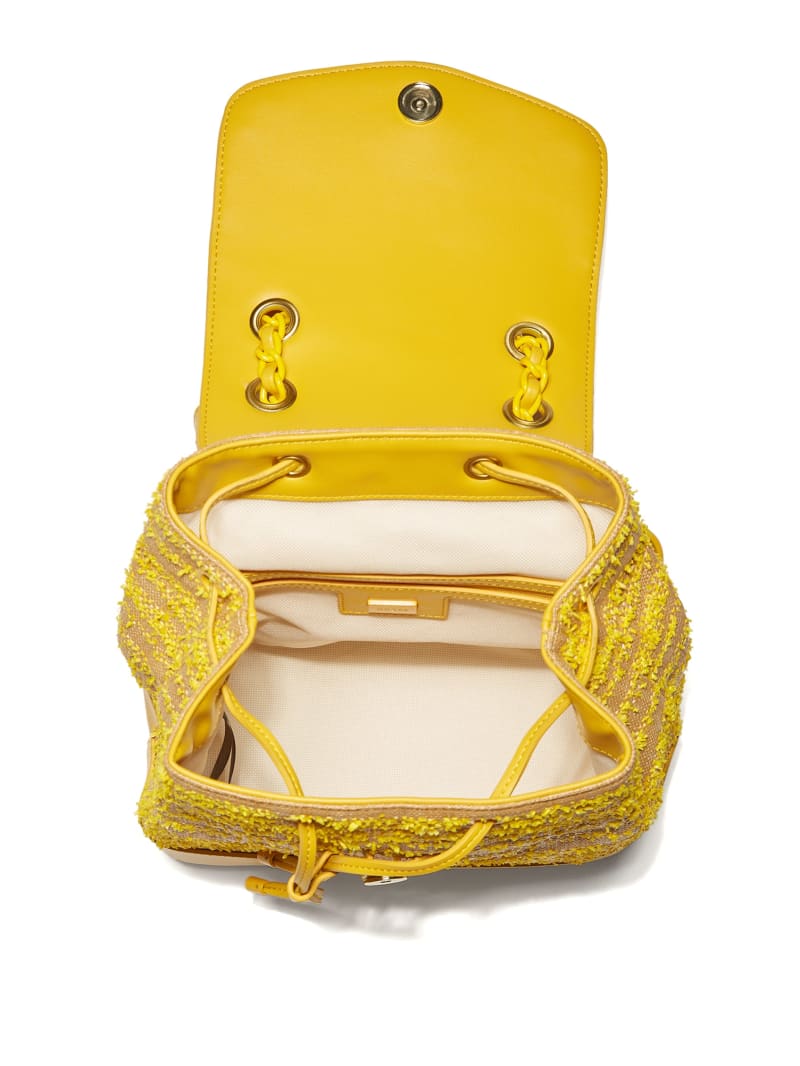 Yellow Women's Guess Kimi Backpacks | 3945718-EM