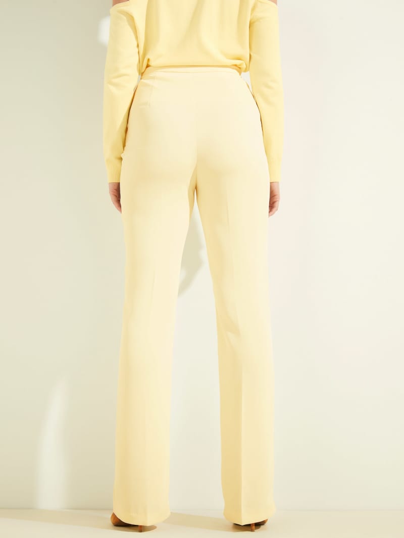 Yellow Women's Guess Maryam Pants | 0617843-YV