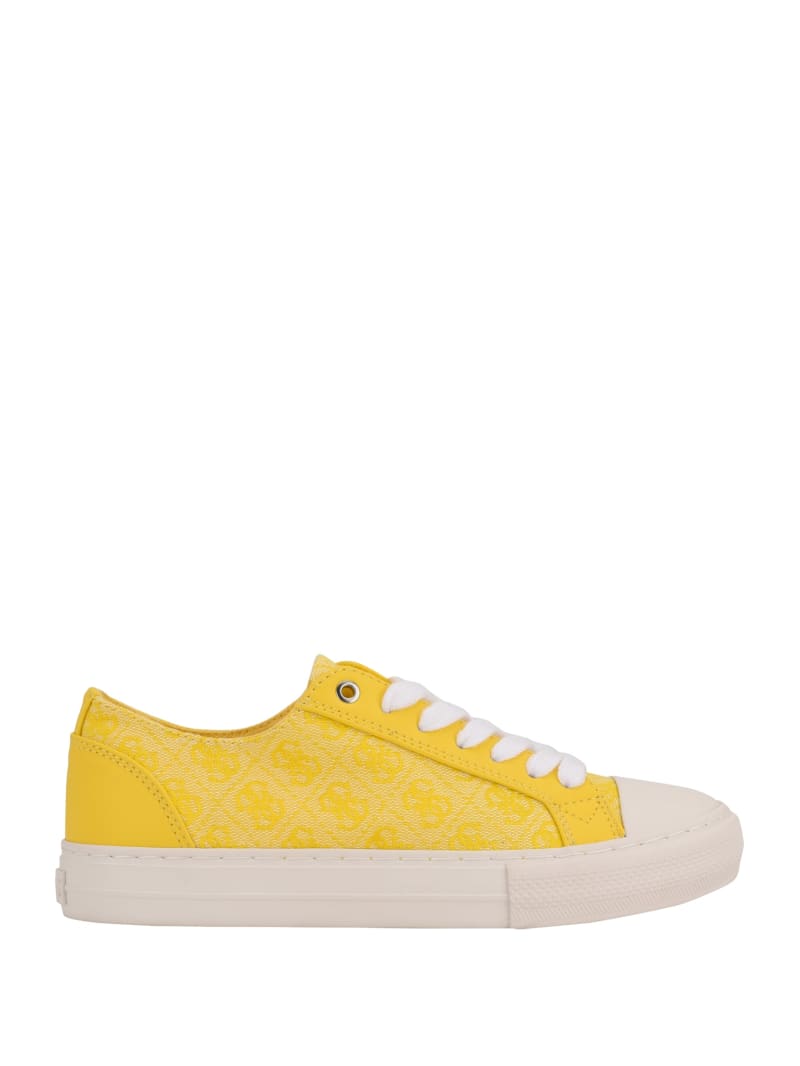 Yellow Women's Guess Passit Logo Low-Top Sneakers | 3910526-DL